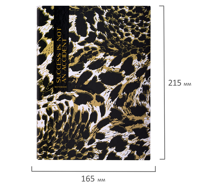 Тетрадь на кольцах А5, 120л, клетка, Brauberg «Leopard»