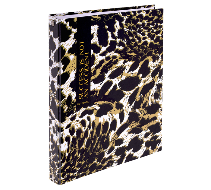 Тетрадь на кольцах  А5, 120л, клетка, Brauberg «Leopard»