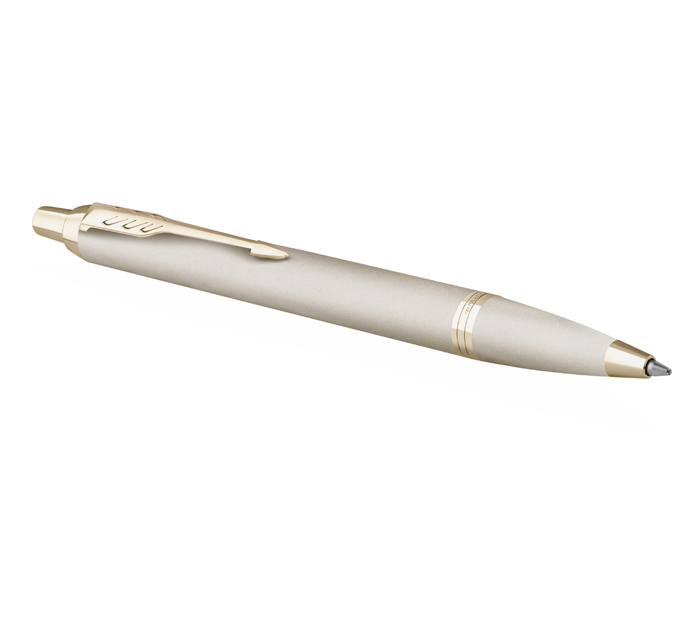 Ручка подарочная шариковая Parker «IM Professionals Monochrome Champagne» синий стержень, узел 1.0мм, линия письма - 0.8мм, в футляре