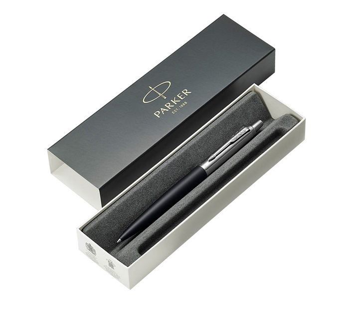 Ручка подарочная шариковая Parker «Jotter XL Black CT» синий стержень, узел 1.0мм, в футляре