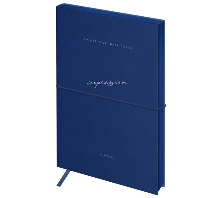Ежедневник недатированный Greenwich Line «Mysterious soul. Bright blue» А5, цветной срез, кожзам, 272стр