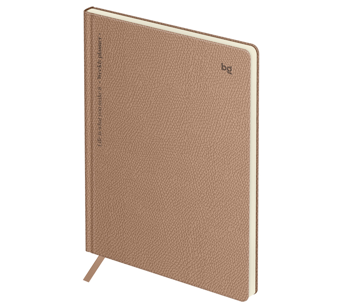 Еженедельник недатированный BG «Palm. Ecru pink» B5, розовый, кожзам, 128стр