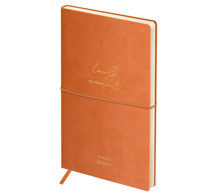Еженедельник недатированный Greenwich Line «Envelope. Peach Fuzz» А6, кожзам, на резинке, 128стр