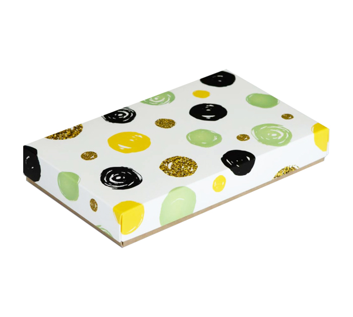 Коробка подарочная Panda Print «Круговое безумие» крафт дно, 120х200х30мм