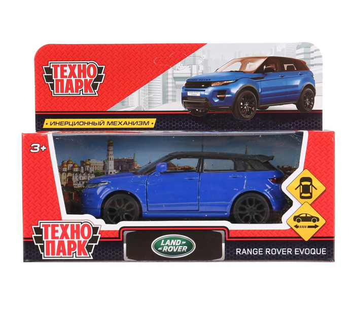 Игрушка Технопарк «Машинка инерционная» Land rover range rover evoque, 12 см, металлическая, от 3-х лет