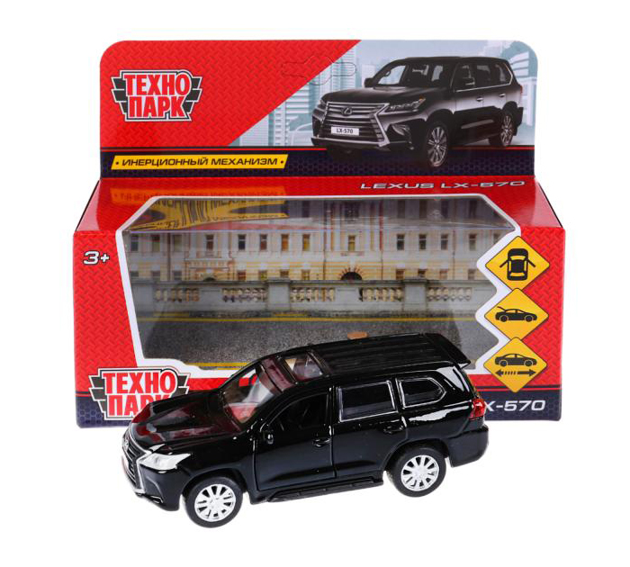 Игрушка Технопарк «Машинка инерционная» Lexus lx-570, 12см, металлическая, от 3-х лет