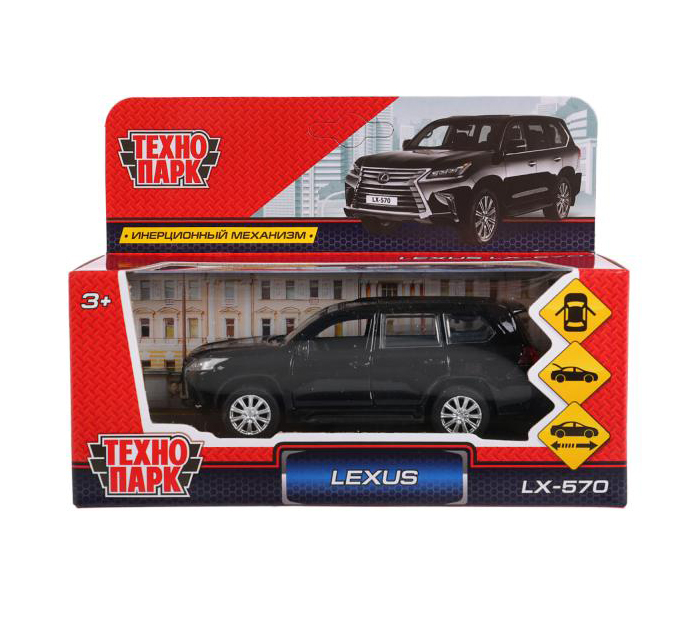 Игрушка Технопарк «Машинка инерционная» Lexus lx-570, 12см, металлическая, от 3-х лет