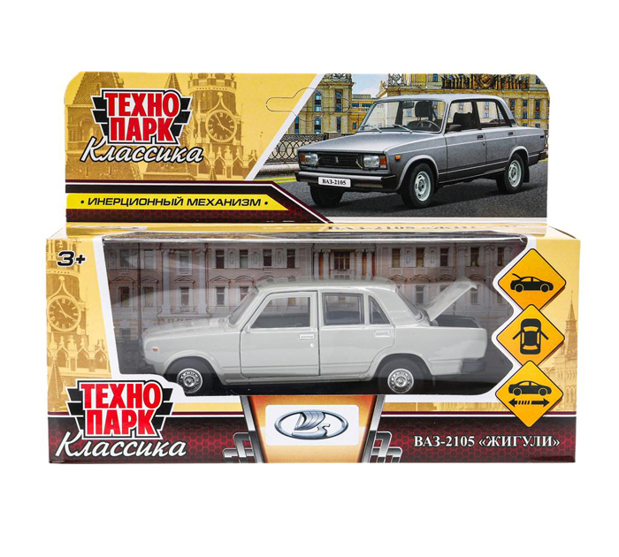 Игрушка Технопарк «Машинка инерционная» Lada ваз-2105 1997, 12см, металлическая, от 3-х лет