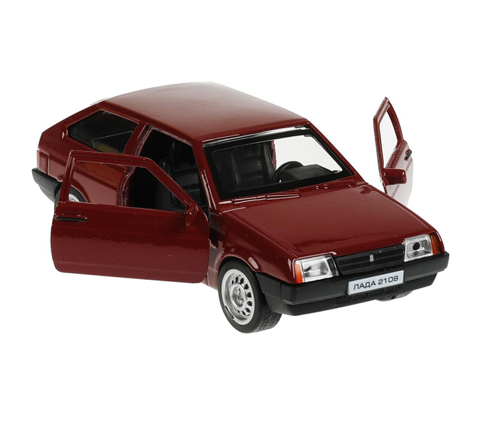 Игрушка Технопарк «Машинка инерционная» Lada-2108 «Спутник», 12см, металлическая, от 3-х лет