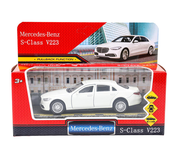 Игрушка Технопарк «Машинка инерционная» Mercedes-benz s-class v223, 12см, металлическая, от 3-х лет