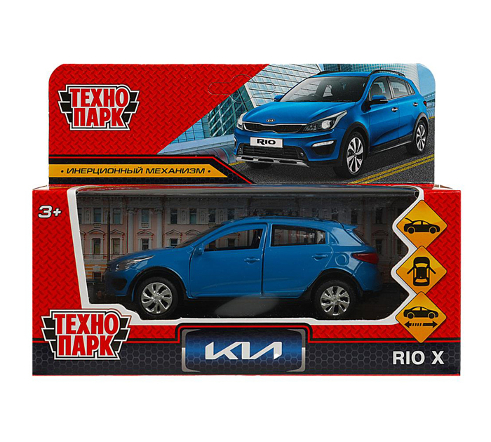 Игрушка Технопарк «Машинка инерционная» Kia rio x, 12см, металлическая, от 3-х лет