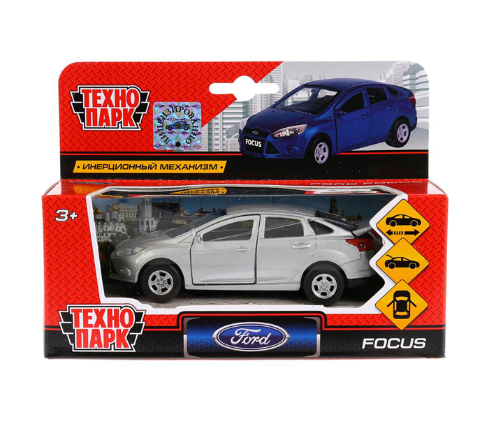 Игрушка Технопарк «Машинка инерционная» Ford focus, 12см, металлическая, от 3-х лет