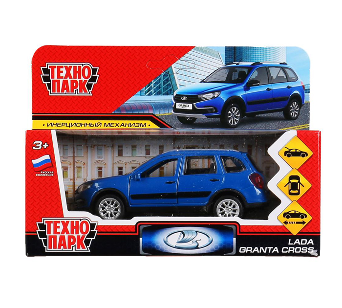 Игрушка Технопарк «Машинка инерционная» Lada Granta cross, 12см, металлическая, от 3-х лет