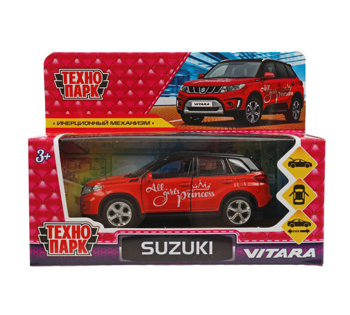 Игрушка Технопарк «Машинка инерционная» suzuki vitara девочки, 12см, металлическая, от 3-х лет