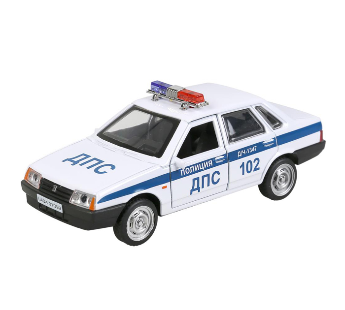 Игрушка Технопарк «Машинка инерционная» Lada-21099 Спутник, 12см, металлическая, от 3-х лет