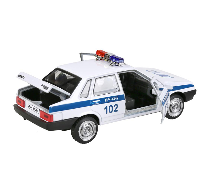 Игрушка Технопарк «Машинка инерционная» Lada-21099 Спутник, 12см, металлическая, от 3-х лет
