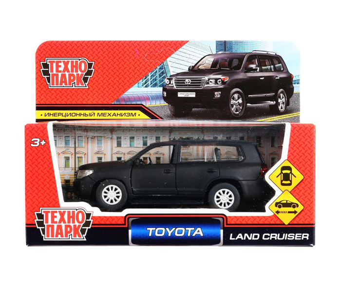 Игрушка Технопарк «Машинка инерционная» Toyota «land cruiser матовый» 12.5см, металлическая, от 3-х лет