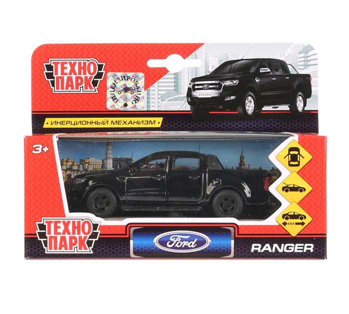 Игрушка Технопарк «Машинка инерционная» Ford ranger пикап, 12см, металлическая, от 3-х лет