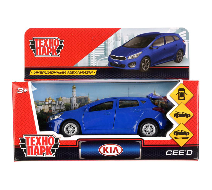 Игрушка Технопарк «Машинка инерционная» Kia ceed, 12см, металлическая, от 3-х лет