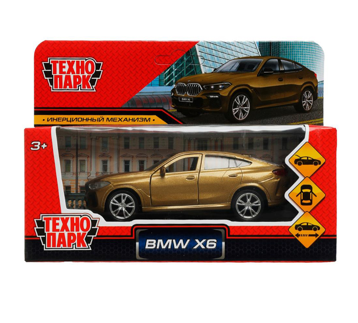 Игрушка Технопарк «Машинка инерционная» BMW X6, 12см, металлическая, от 3-х лет