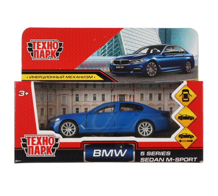 Игрушка Технопарк «Машинка инерционная» BMW 5 Series Sedan M-Sport, 12см, металлическая, от 3-х лет