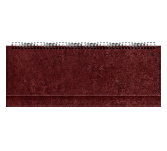 Планинг недатированный BG «Nebraska. Dark red» 330х130мм, красный, на спирали, 112стр