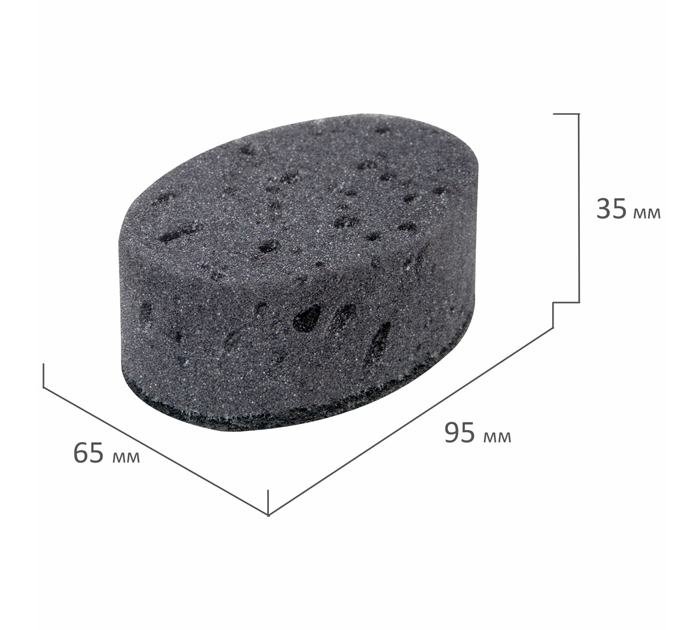 Губка для мытья посуды Laima «Oval Black»