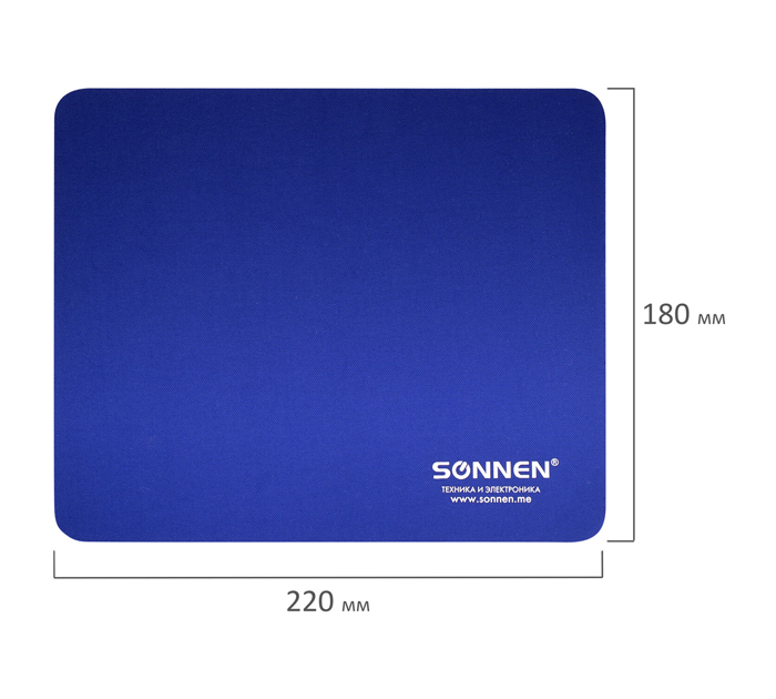 Коврик для мышки Sonnen «Blue» 220х180х3мм