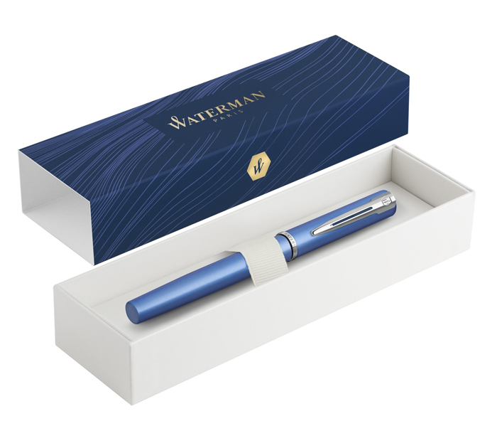Ручка перьевая Waterman «Allure Blue» синяя, узел 0,8мм, подарочная упаковка