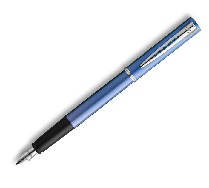 Ручка перьевая Waterman «Allure Blue» синяя, узел 0,8мм, подарочная упаковка