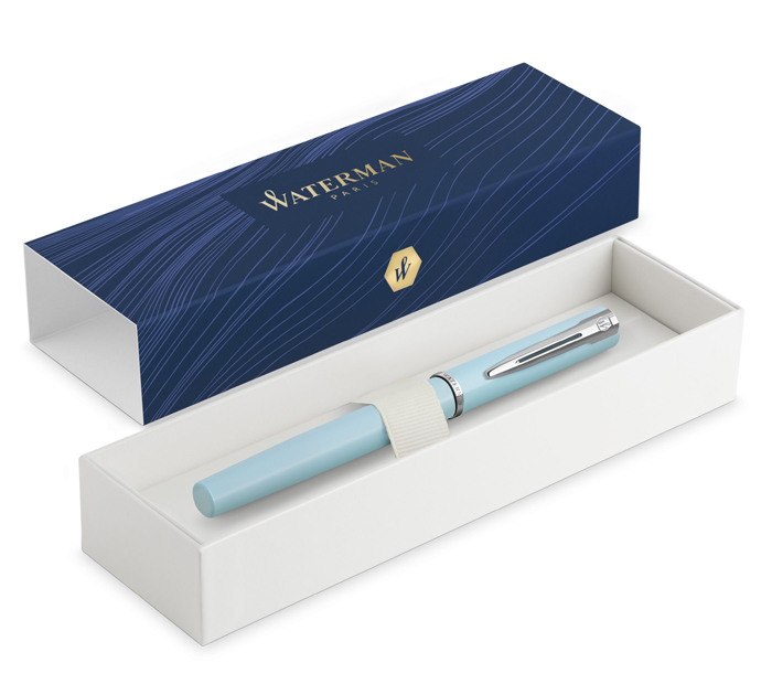 Ручка перьевая Waterman «Allure Pastel Blue» синяя, 0,8мм, подарочная упаковка