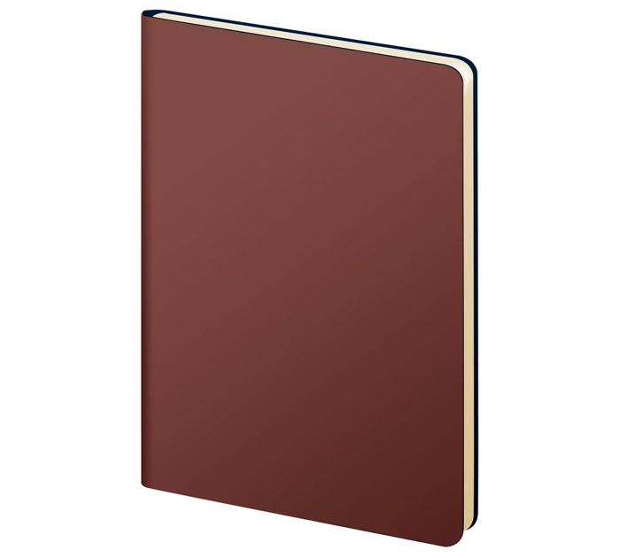 Ежедневник недатированный Lamark «Magic Soft Touch Flex» А5, бордовый, кожзам, 256стр