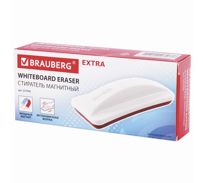Губка для доски Brauberg «Extra» 65х150мм, магнитная