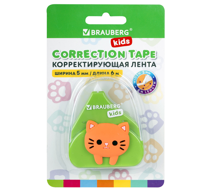 Корректор-лента Brauberg Kids «Котенок» 5мм, 6м
