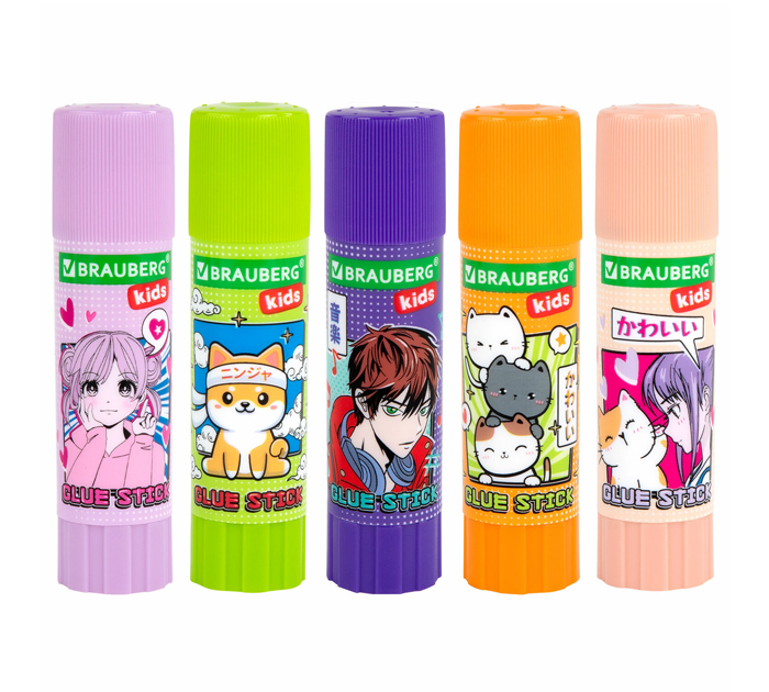 Клей-карандаш Brauberg Kids «Anime» 15г