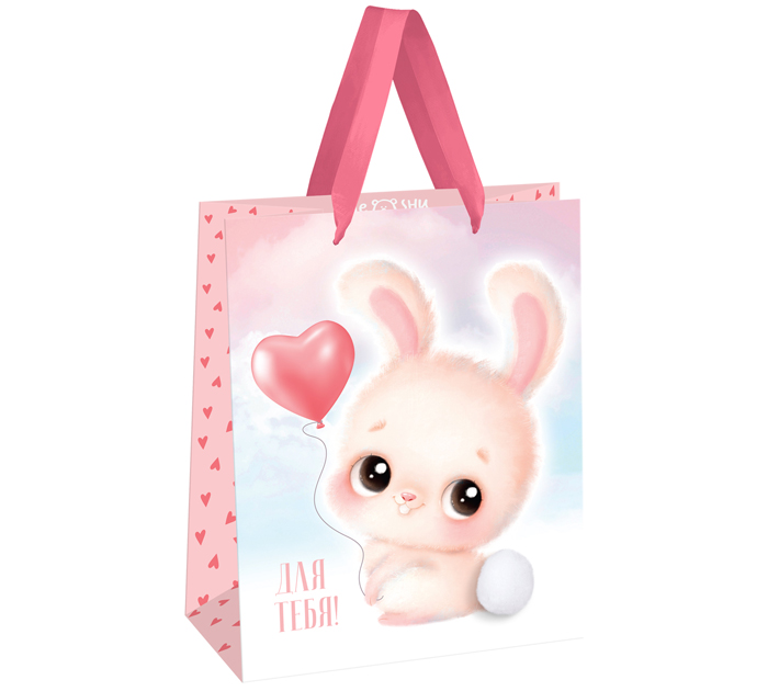 Пакет подарочный Meshu «Funny bunny» 18х23х10см