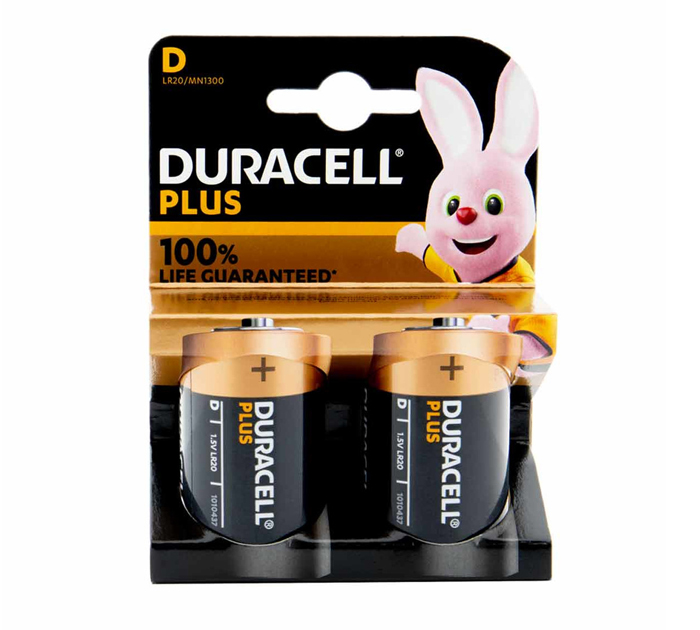 Элемент питания Duracell LR20/MN1300 1.5В, 2шт