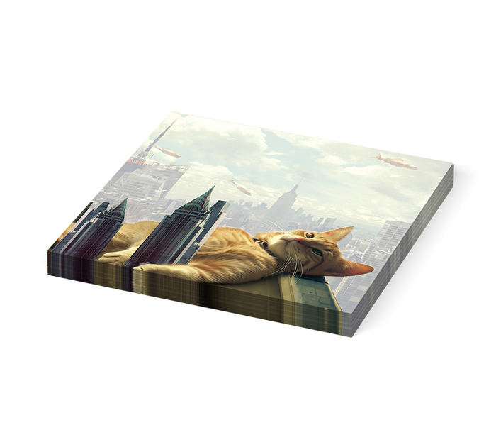 Стикеры Erich Krause «Big City Cats» 75х75мм, пластиковые, ассорти, 50л