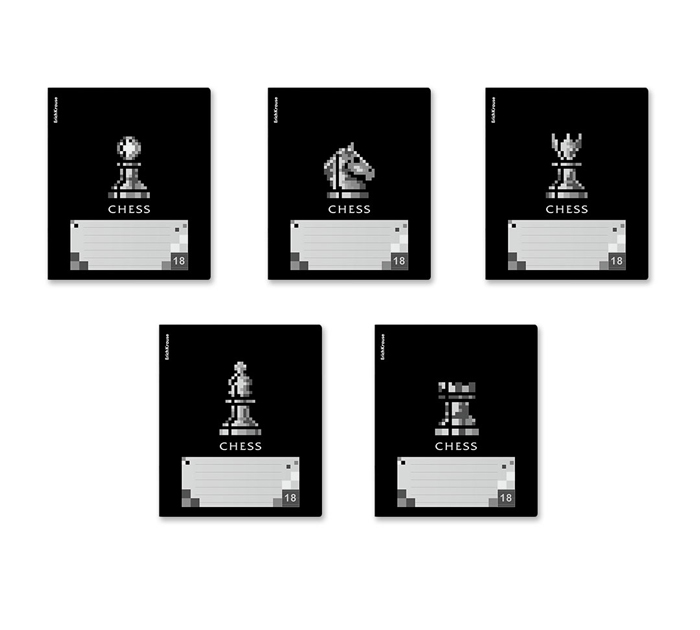 Тетрадь А5 18л линейка, Erich Krause «Chess Player»
