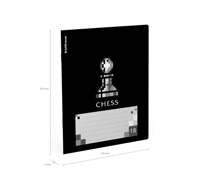 Тетрадь А5 18л линейка, Erich Krause «Chess Player»