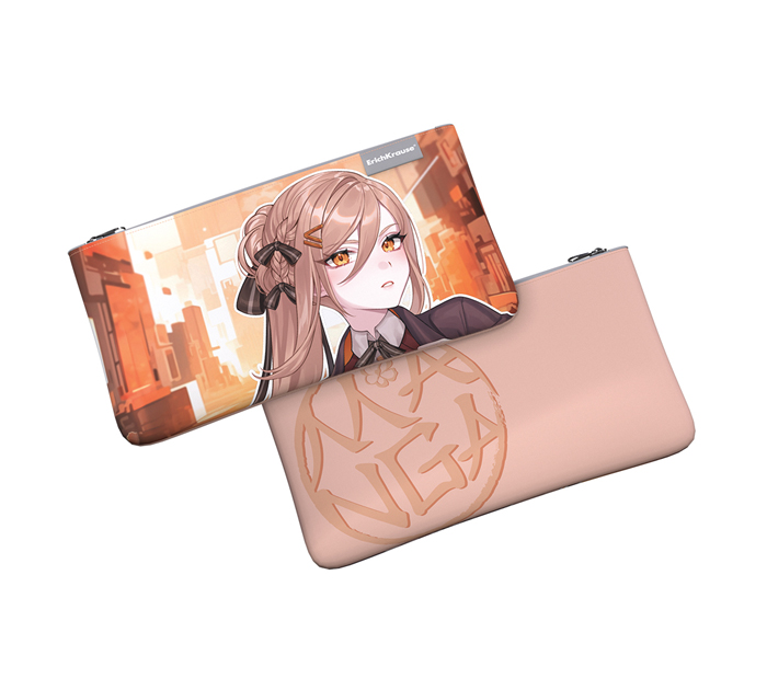 Пенал-косметичка Erich Krause «Light Manga (Beige)» 220х120мм