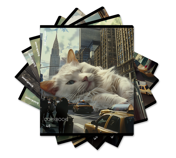 Тетрадь А5 48л клетка, Erich Krause «Вig City Cats»