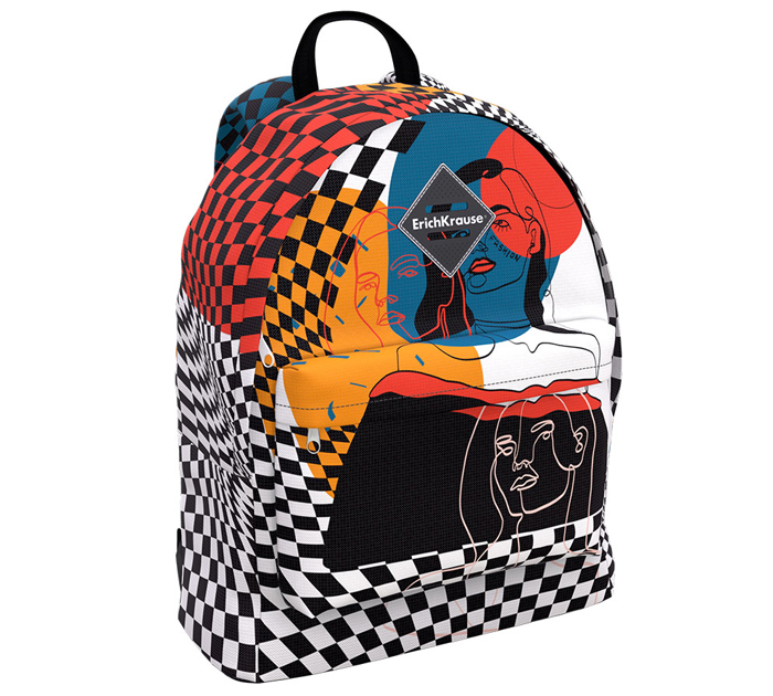 Рюкзак Erich Krause «EasyLine 17L Color art» 390х290х130мм, 1 отделение, 1 карман