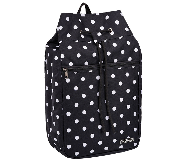Рюкзак Erich Krause «ActiveLine Cord 18L Dots in Black» 270х460х150мм, 1 отделение, 1 карман