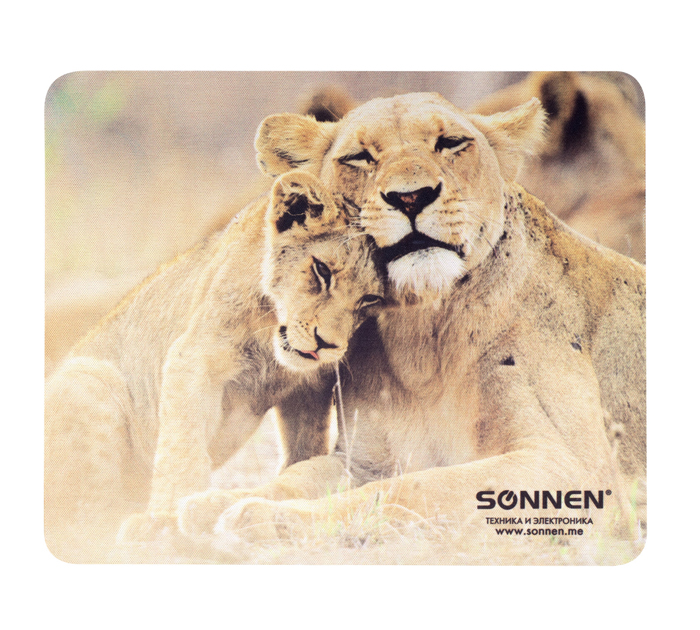 Коврик для мышки Sonnen «Lions» 220х180х3мм