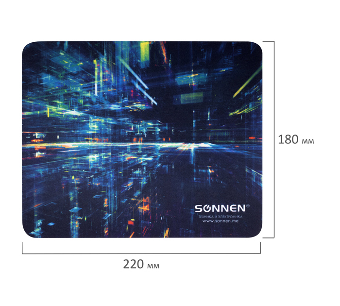 Коврик для мышки Sonnen «Singularity» 220х180х3мм