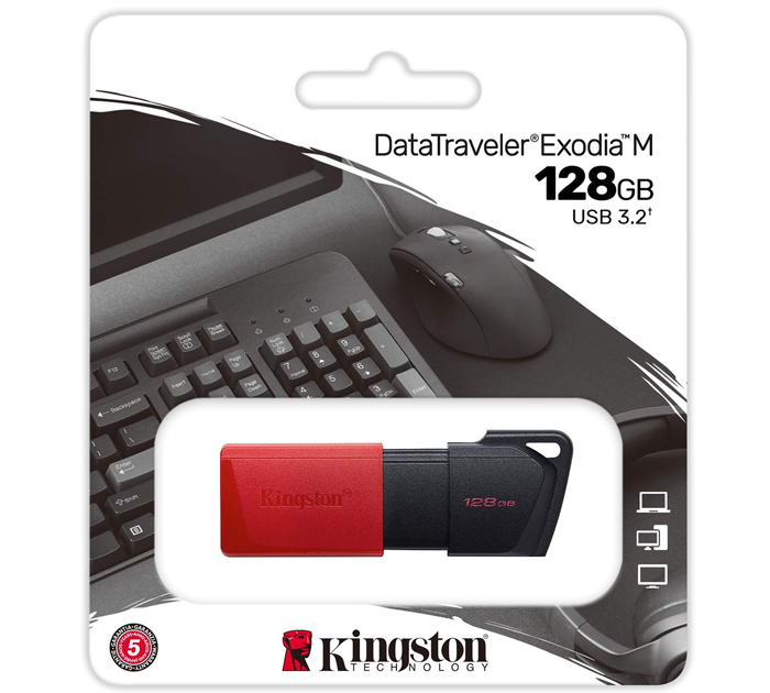 Флэш-карта Kingston «DataTraveler Exodia» USB3.2, 128Gb