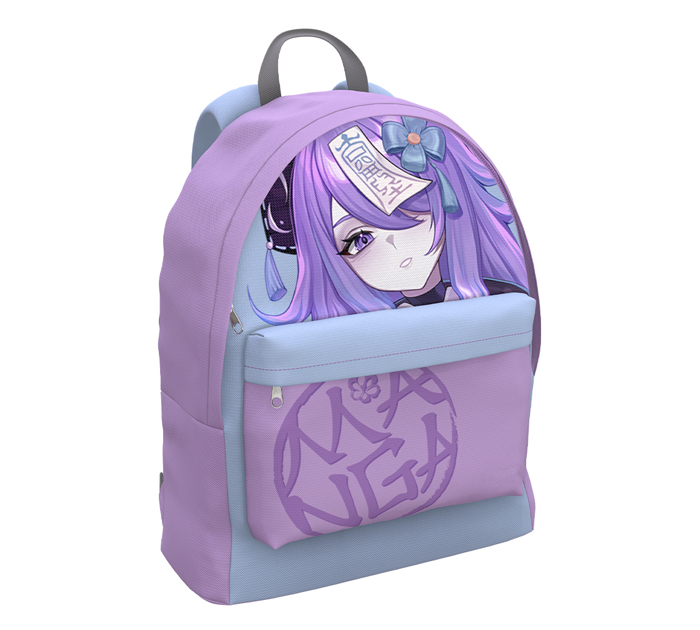 Рюкзак Erich Krause «EasyLine 17L Manga (Lilac)» 390х290х130мм, 1 отделение, 1 карман
