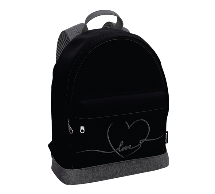 Рюкзак с отделением для ноутбука Erich Krause «EasyLine 17L Black heart» черный, 410х310х130мм