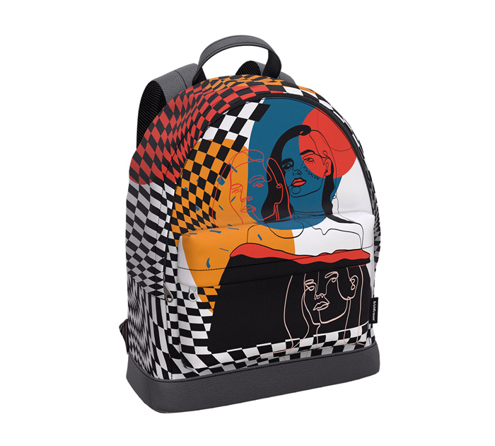 Рюкзак с отделением для ноутбука Erich Krause «EasyLine 17L Color art» с рисунком, 410х310х130мм